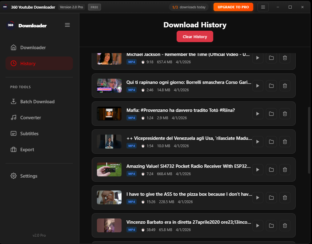 360 Youtube Downloader, downlaod youtube mp3 free